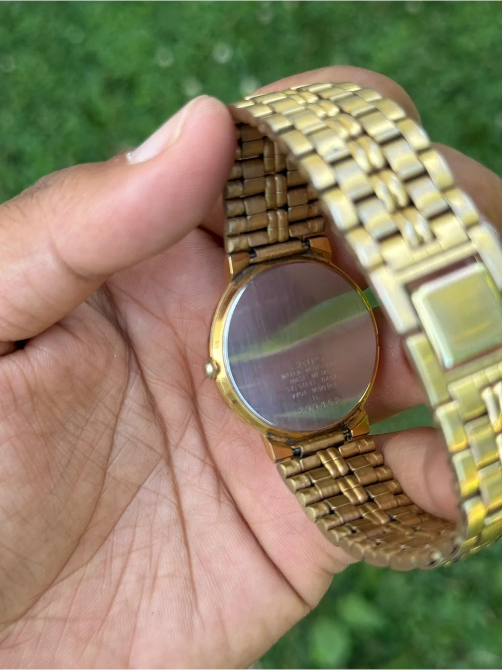 Seiko vintage rare Gold Tone Quartz Classic Dress Watch with White Dial Mens